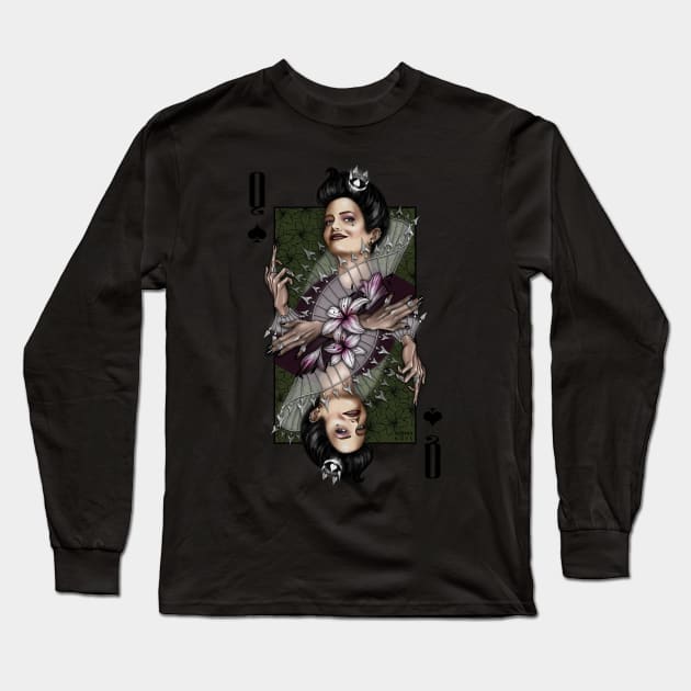 QUEEN OF SPADES♠ Long Sleeve T-Shirt by Carnival of Sadness